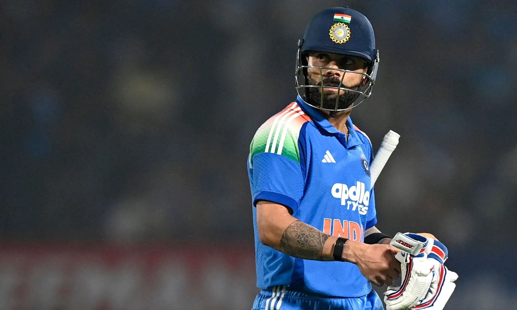 India&rsquo;s Virat Kohli walks back to the pavilion after his dismissal during the first one-day international (ODI) cricket match between India and New Zealand at the Kotambi Stadium in Vadodara on January 11, 2026. &mdash; AFP