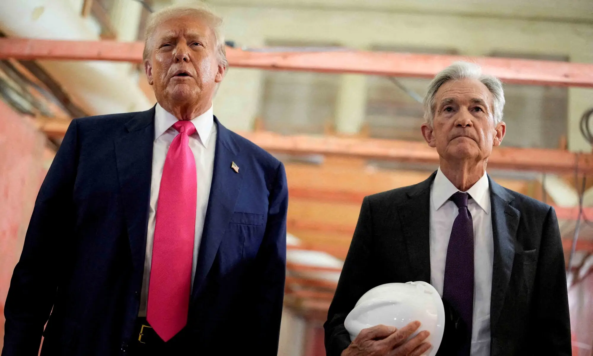 US President Donald Trump and Federal Reserve Chair Jerome Powell speak during a tour of the Federal Reserve Board building, which is currently undergoing renovations, in Washington, DC, US on July 24, 2025. — Reuters US President Donald Trump and Federal Reserve Chair Jerome Powell speak during a tour of the Federal Reserve Board building, which is currently undergoing renovations, in Washington, DC, US on July 24, 2025. — Reuters