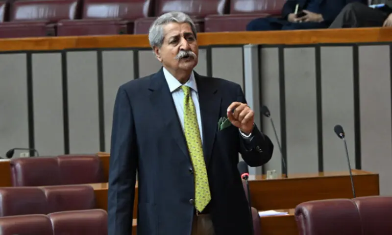 PPP leader Naveed Qamar addresses the National Assembly on January 12. — Photo courtesy National Assembly Facebook PPP leader Naveed Qamar addresses the National Assembly on January 12. — Photo courtesy National Assembly Facebook