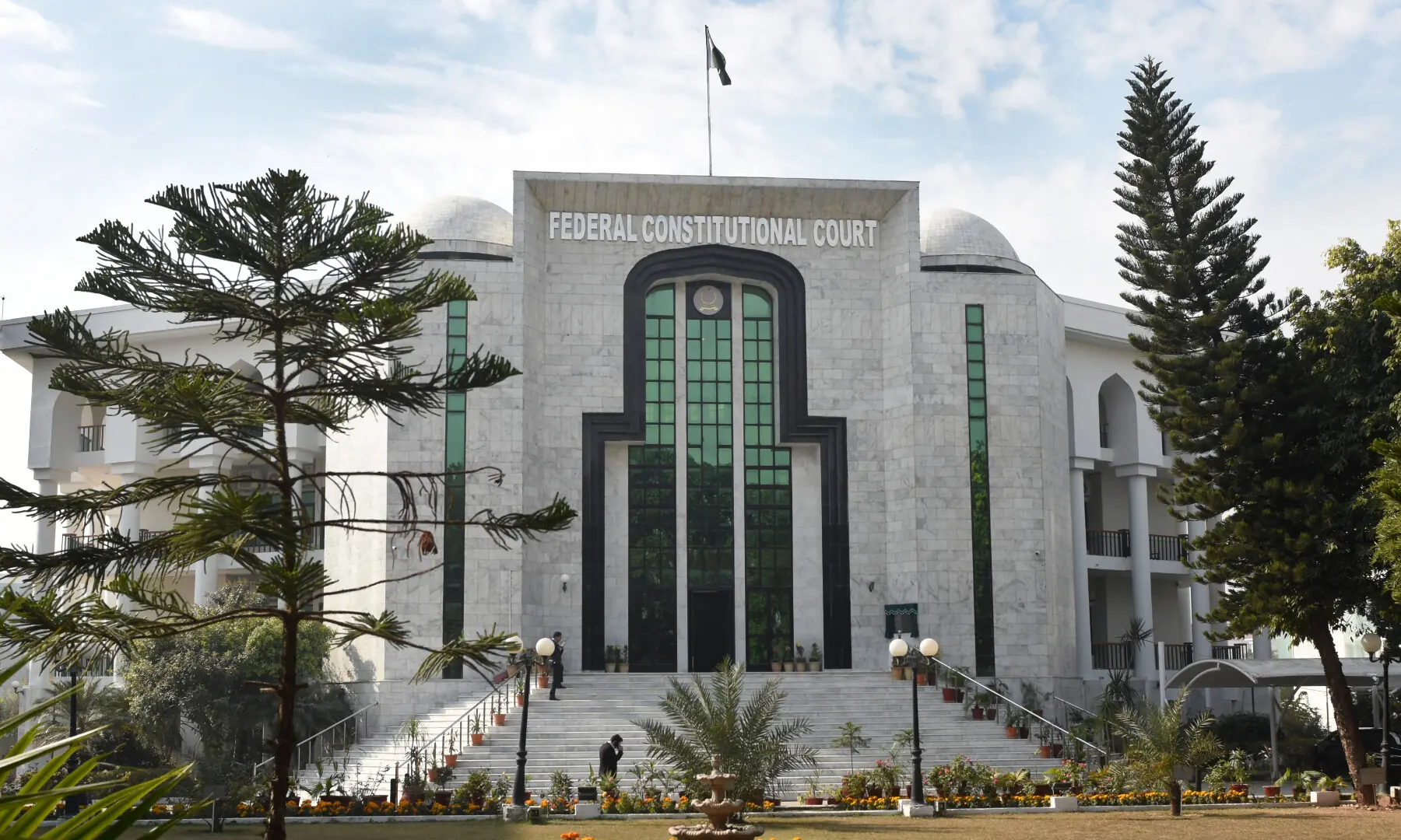 ISLAMABAD: A view of the new Federal Constitutional Court building.&mdash;Tanveer Shahzad