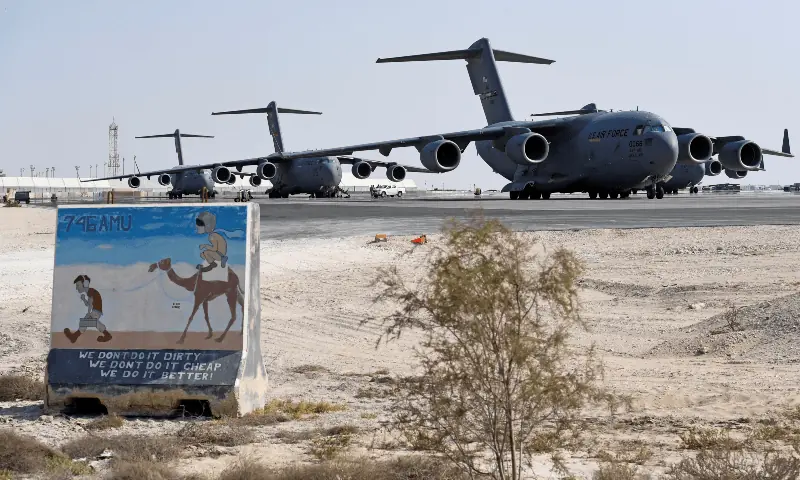 Qatar says some personnel departing US-run Al Udeid Air Base in response to &lsquo;current regional tensions&rsquo;