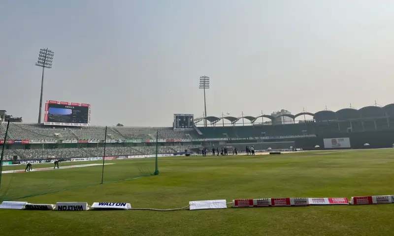 Chattogram Royals and Noakhali Express did not arrive at the ground for the toss, Chattogram Royals
vs Noakhali Express, Mirpur for the Bangladesh Premier League on January 15, 2026. — Photo courtesy
Daily Sun Chattogram Royals and Noakhali Express did not arrive at the ground for the toss, Chattogram Royals
vs Noakhali Express, Mirpur for the Bangladesh Premier League on January 15, 2026. — Photo courtesy
Daily Sun