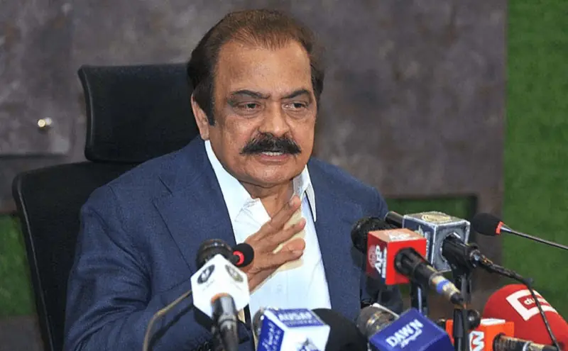A file photo of Interior Minister Rana Sanaullah Khan. &mdash; APP/File