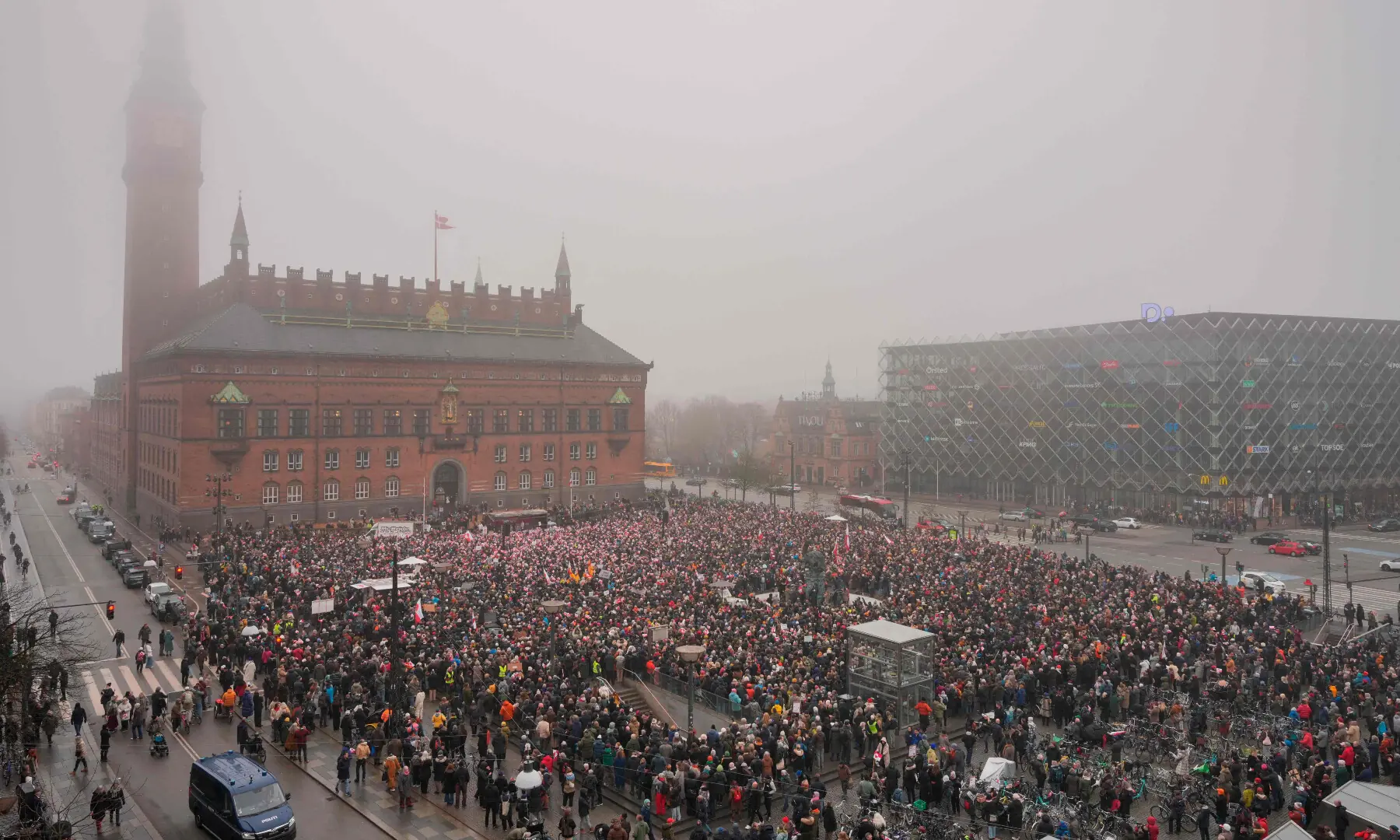 Protesters take part in a rally under the slogans ‘hands off Greenland’ and ‘Greenland for Greenlanders’, in Copenhagen, Denmark on Jan 17, 2026. — AFP Protesters take part in a rally under the slogans ‘hands off Greenland’ and ‘Greenland for Greenlanders’, in Copenhagen, Denmark on Jan 17, 2026. — AFP