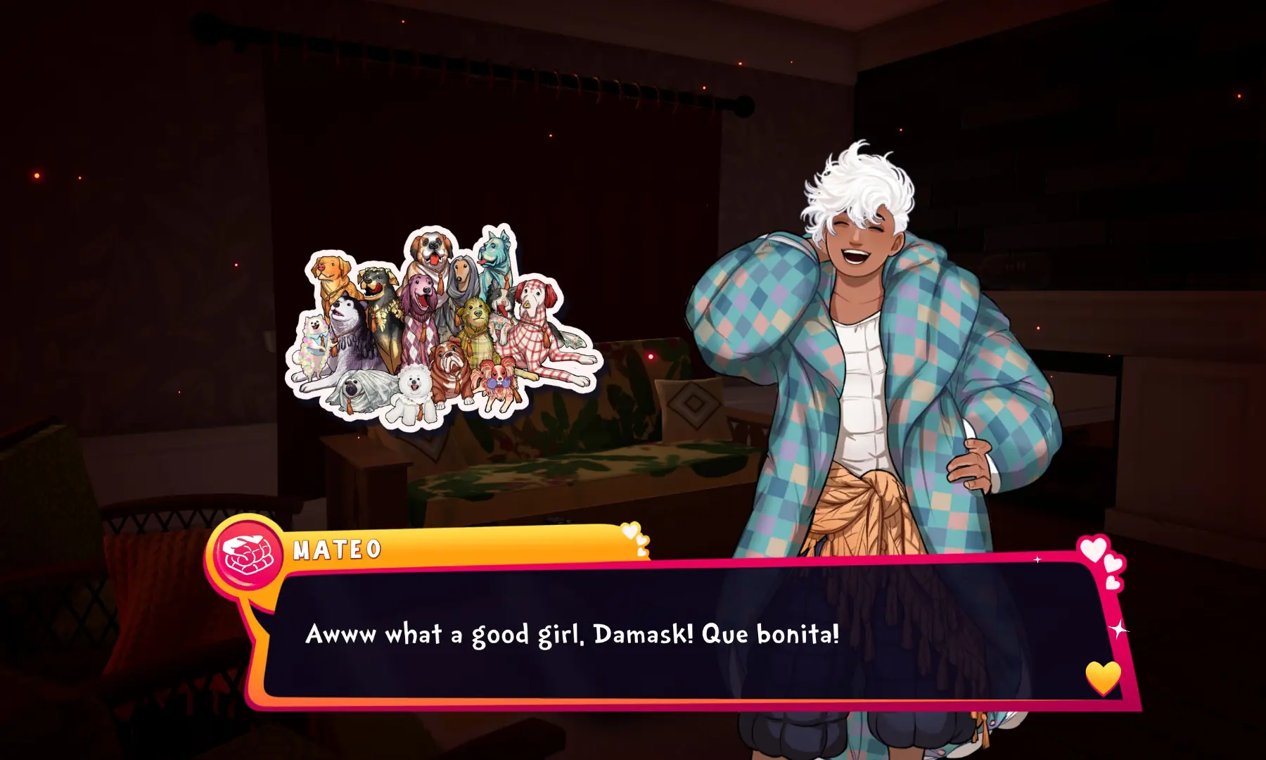 Mateo and his rescues. &ndash; screengrab by author