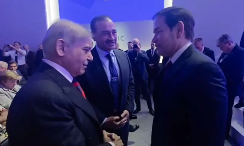 Prime Minister Shehbaz Sharif and Chief of Defence Forces and Chief of Army Staff Field Marshal Asim Munir meet US Secretary of State Marco Rubio on the sidelines of the World Economic Forum in Davos, Switzerland on January 22. — Screengrab via X/@PTVNewsOfficial Prime Minister Shehbaz Sharif and Chief of Defence Forces and Chief of Army Staff Field Marshal Asim Munir meet US Secretary of State Marco Rubio on the sidelines of the World Economic Forum in Davos, Switzerland on January 22. — Screengrab via X/@PTVNewsOfficial