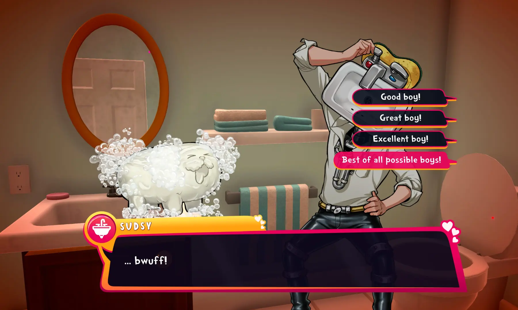 Sometimes they have dogs! &ndash; screengrab by author