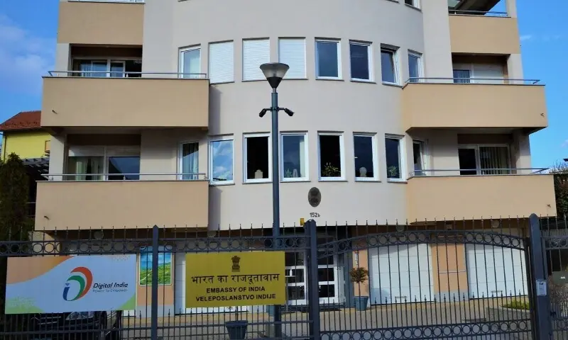 A view of the Indian embassy in the Croatian capital Zagreb. &mdash; Photo courtesy India in Croatia Facebook