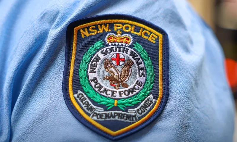 A representational photo of a New South Wales police badge. &mdash;@nswpolice via X
