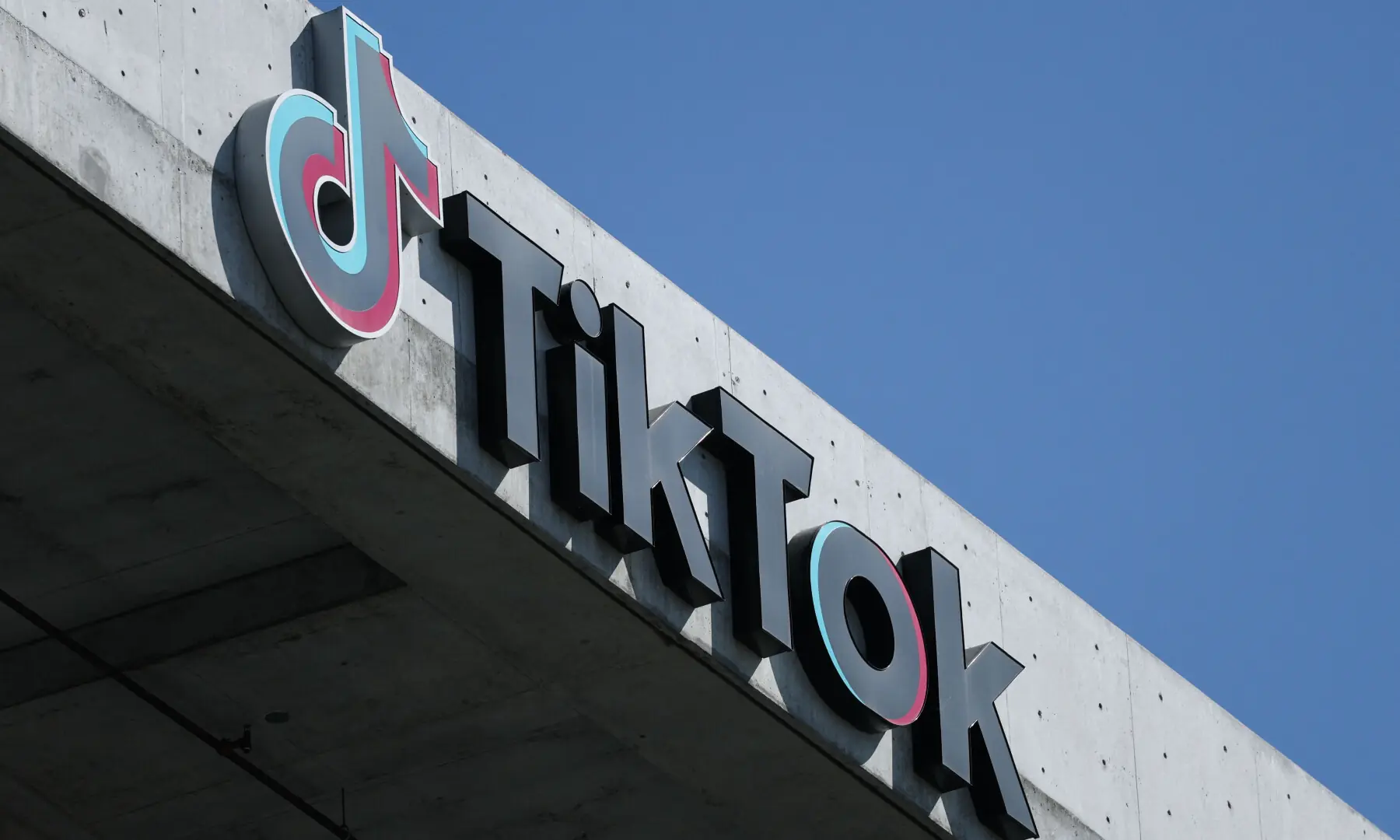 The TikTok logo is displayed on signage outside TikTok social media app company offices in Culver City, California on Sept 30, 2025. &mdash; AFP/File