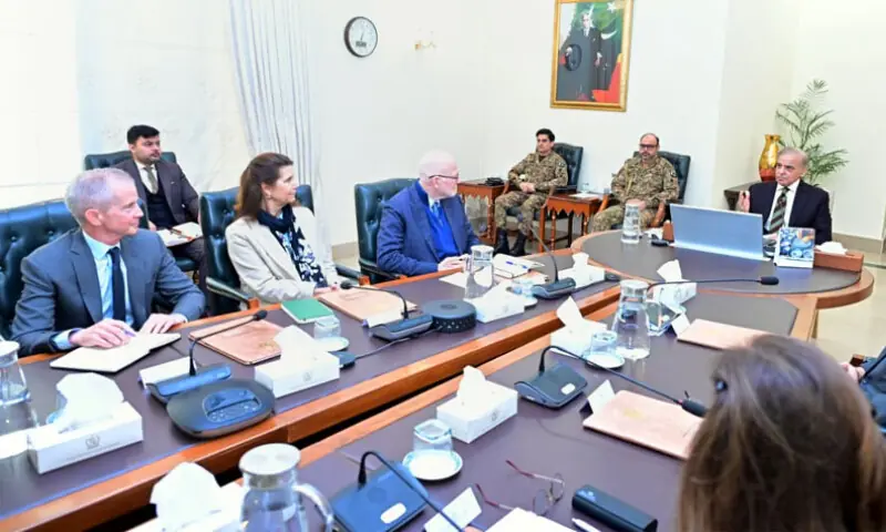 Prime Minister Shehbaz Sharif in meeting with Gates Foundation Global Development President Chris Elias on Jan 28, 2026. &mdash; Photo courtesy @GovtofPakistan/X