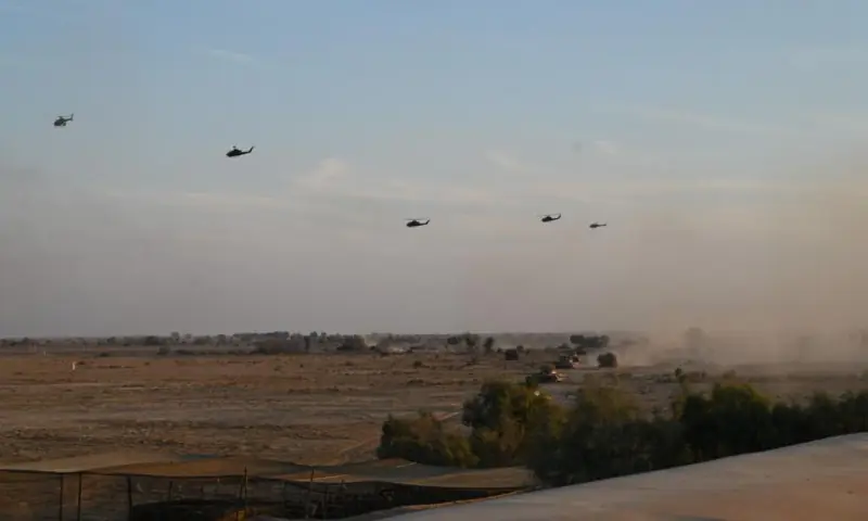 The &ldquo;Steadfast Resolve&rdquo; field exercise is underway at Khairpur Tamewali, Bahawalpur, in this photo released on Jan 29, 2026. &mdash; ISPR
