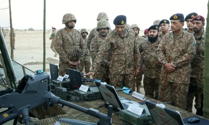 CDF and COAS Field Marshal Asim Munir visits Khairpur Tamewali in Punjab&rsquo;s Bahawalpur in this photo released on Jan 29, 2026. &mdash; ISPR