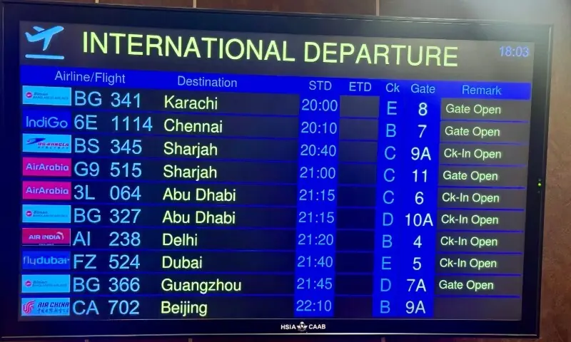 Biman Bangladesh Airlines launched its inaugural flight from Dhaka to Karachi. &mdash; Photo courtesy X/@PakinBangladesh