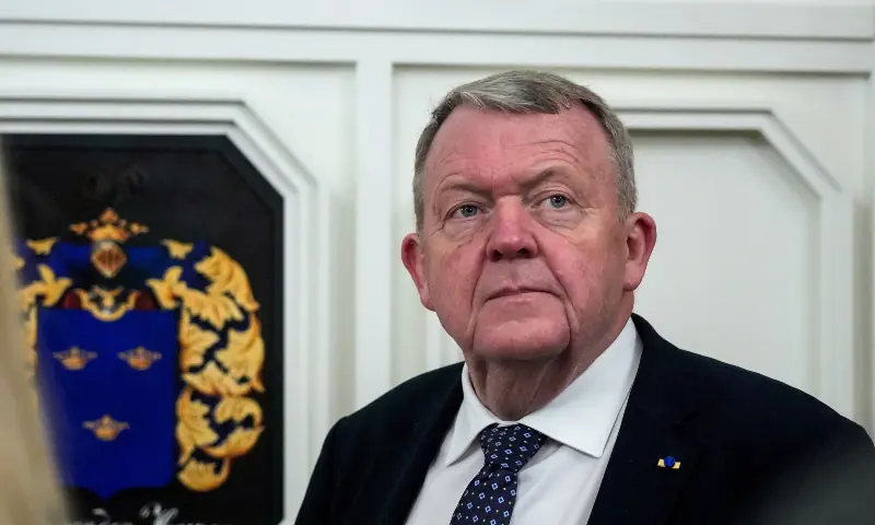 Denmark&rsquo;s Foreign Minister Lars Lokke Rasmussen looks on during King Frederik and Queen Mary&rsquo;s visit to Tallinn, Estonia on January 27, 2026. &mdash; Reuters