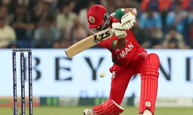 Oman&rsquo;s Jatinder Singh in action during an Asia Cup match against India at Abu Dhabi&rsquo;s Sheikh Zayed Cricket Stadium on September 19, 2025. &mdash; Reuters/ File