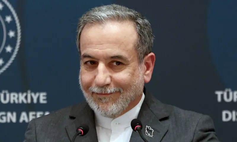 Iranian Foreign Minister Abbas Araqchi attends a press conference after meeting with his Turkish counterpart Hakan Fidan, in Istanbul, Turkiye on January 30, 2026. &mdash; Reuters