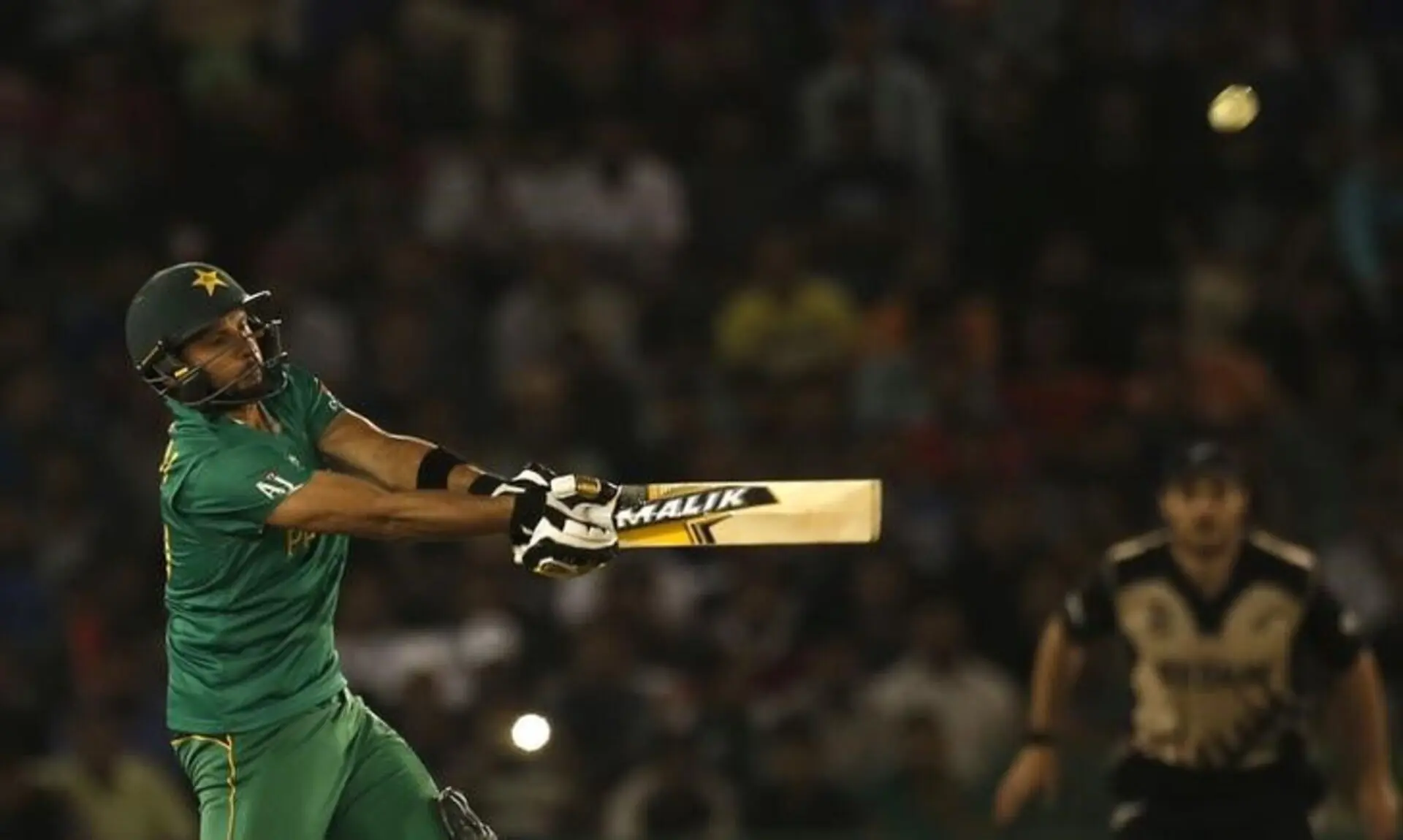 Former Pakistan captain and all-rounder Shahid Afridi playing a shot. &mdash; Reuters