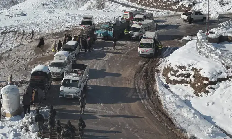 Rescue 1122 teams conduct operations in the Tirah Valley to rescue over 1,500 people trapped due to heavy snowfall, in Khyber district on January 24. — photo via Manzoor Ali Rescue 1122 teams conduct operations in the Tirah Valley to rescue over 1,500 people trapped due to heavy snowfall, in Khyber district on January 24. — photo via Manzoor Ali