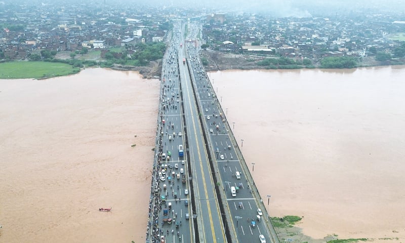 THE Ravi in spate during August’s floods. — White Star/File THE Ravi in spate during August’s floods. — White Star/File