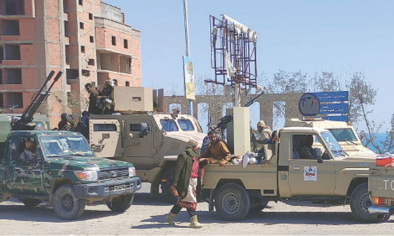 SAUDI-BACKED forces are deployed in the city of Mukalla in Yemen&rsquo;s coastal Hadramout province.&mdash;AFP