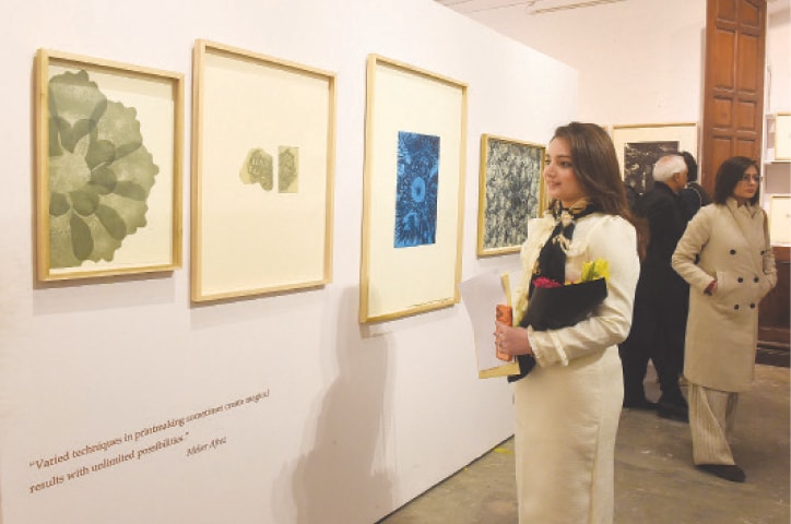 Visitors to the event at the National College of Arts. &mdash; White Star