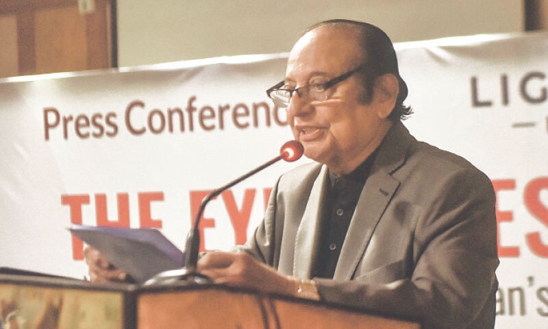 SAEEED Mehdi speaks at the event.—Fahim Siddiqi / White Star SAEEED Mehdi speaks at the event.—Fahim Siddiqi / White Star