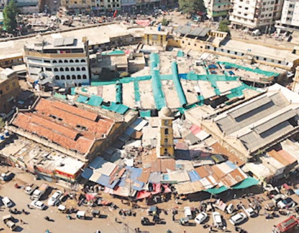 A view of the historic Lea Market.&mdash; Dawn