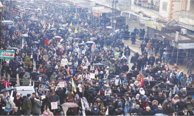 Qamishli (Syria): Kurds attend a rally in solidarity with the fighters evacuated from Aleppo following the end of a ceasefire deal.—Reuters Qamishli (Syria): Kurds attend a rally in solidarity with the fighters evacuated from Aleppo following the end of a ceasefire deal.—Reuters