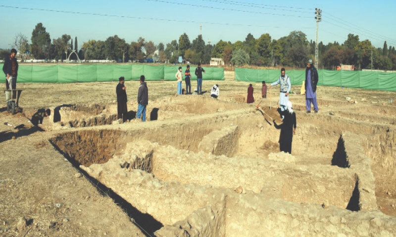 Archaeologists are quarrying the Bhir Mound ruins in search of lost history trails. &mdash; Dawn
