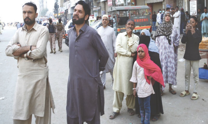Families of the missing victims wait anxiously for the launch of the search operation. —Shakil Adil / White Star Families of the missing victims wait anxiously for the launch of the search operation. —Shakil Adil / White Star