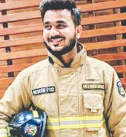  Martyred firefighter Furqan Ali 