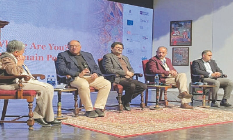 A panel discussion is underway at ThinkFest’s session titled “Growth, Growth where are you? Why does Pakistan remain poor”, in Lahore on Jan 25, 2026. — Dawn A panel discussion is underway at ThinkFest’s session titled “Growth, Growth where are you? Why does Pakistan remain poor”, in Lahore on Jan 25, 2026. — Dawn