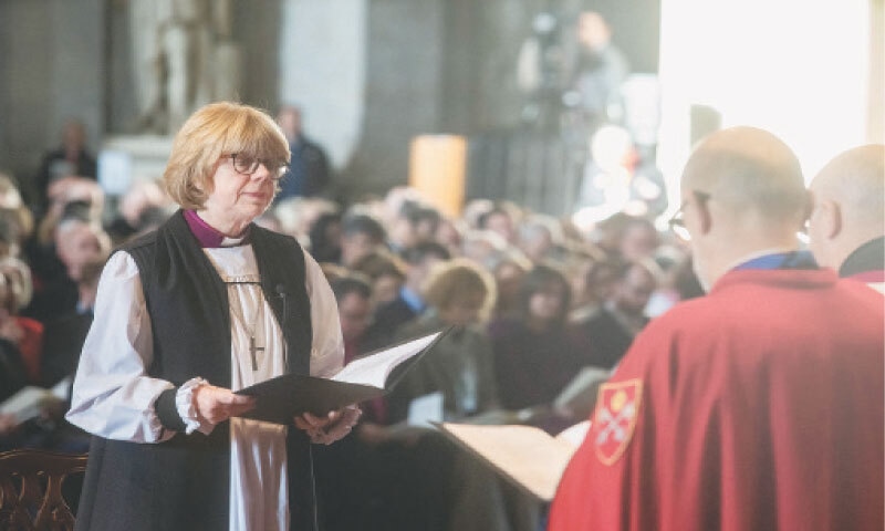 SARAH Mullally during the ceremony confirming her as the new Archbishop of Canterbury.—Reuters SARAH Mullally during the ceremony confirming her as the new Archbishop of Canterbury.—Reuters