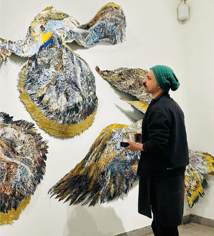 Sarah Ahmad's work on display at Koel Gallery