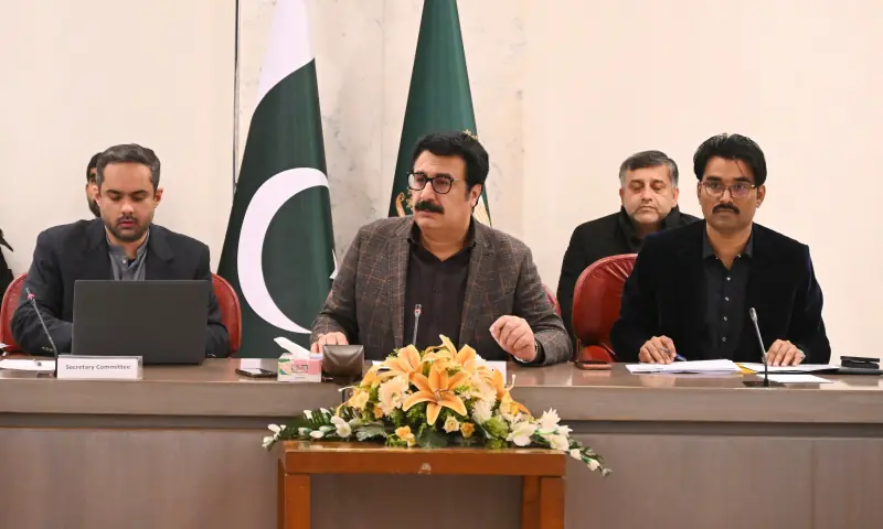 MNA Syed Rafiullah chairs a meeting of the National Assembly Standing Committee on Overseas Pakistanis and Human Resource Development on Jan 27, 2026. &mdash; X/NA_Committees