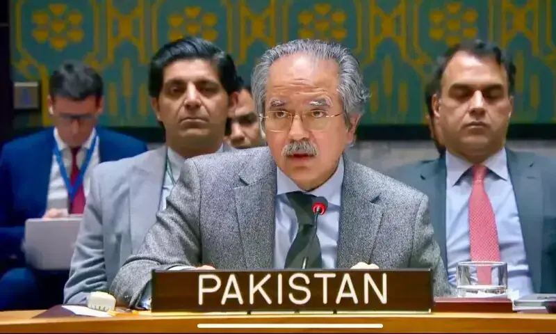 Pakistan’s Permanent Representative to the United Nations Ambassador Asim Iftikhar Ahmad. — Photo courtesy @PakistanUN_NY/X Pakistan’s Permanent Representative to the United Nations Ambassador Asim Iftikhar Ahmad. — Photo courtesy @PakistanUN_NY/X
