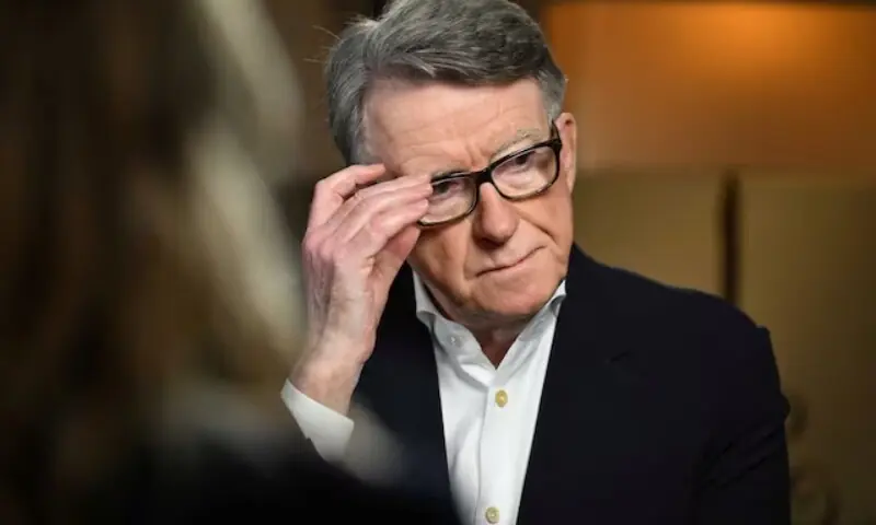 Peter Mandelson, former British ambassador to the US, attends an interview pre-recorded for the BBC’s ‘Sunday with Laura Kuenssberg’ TV programme, in London, Britain, January 10, 2026. —Reuters Peter Mandelson, former British ambassador to the US, attends an interview pre-recorded for the BBC’s ‘Sunday with Laura Kuenssberg’ TV programme, in London, Britain, January 10, 2026. —Reuters