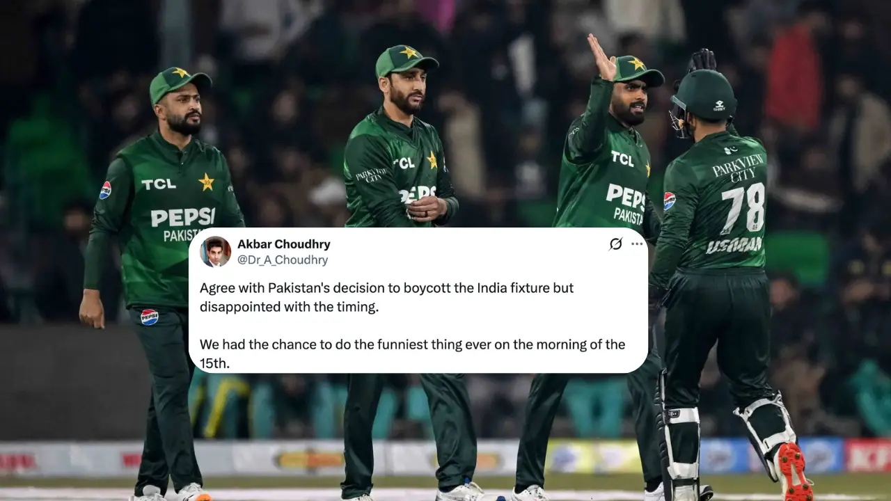 Pakistan won&rsquo;t be playing India in the T20 World Cup and X is shaking with laughter
