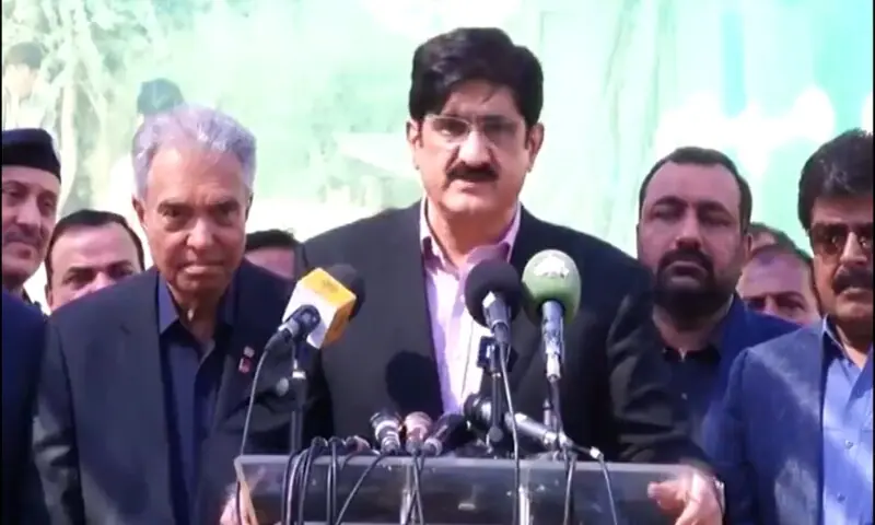 CM Murad addresses a conference launching province-wide polio drive in Karachi on Feb 2. —Photo courtesy @SindhCMHouse/x CM Murad addresses a conference launching province-wide polio drive in Karachi on Feb 2. —Photo courtesy @SindhCMHouse/x