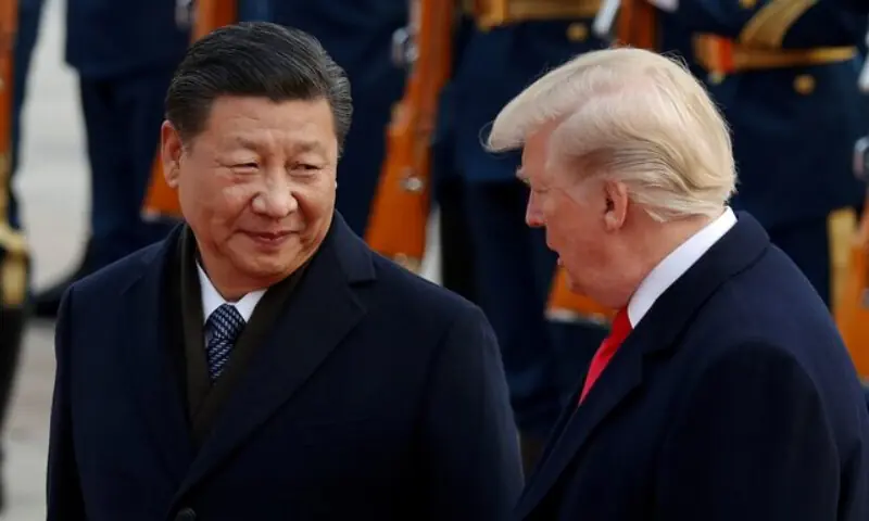 US President Donald Trump takes part in a welcoming ceremony with China’s President Xi Jinping at the Great Hall of the People in Beijing, China. — Reuters/File US President Donald Trump takes part in a welcoming ceremony with China’s President Xi Jinping at the Great Hall of the People in Beijing, China. — Reuters/File