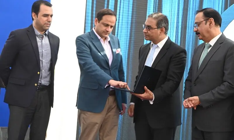 KWSC Unified App launch ceremony at Karsaz Office
Karachi Water & Sewerage Corporation on Wednesday Feb 4. —Photo courtesty @KWSCOfficial/X KWSC Unified App launch ceremony at Karsaz Office
Karachi Water & Sewerage Corporation on Wednesday Feb 4. —Photo courtesty @KWSCOfficial/X