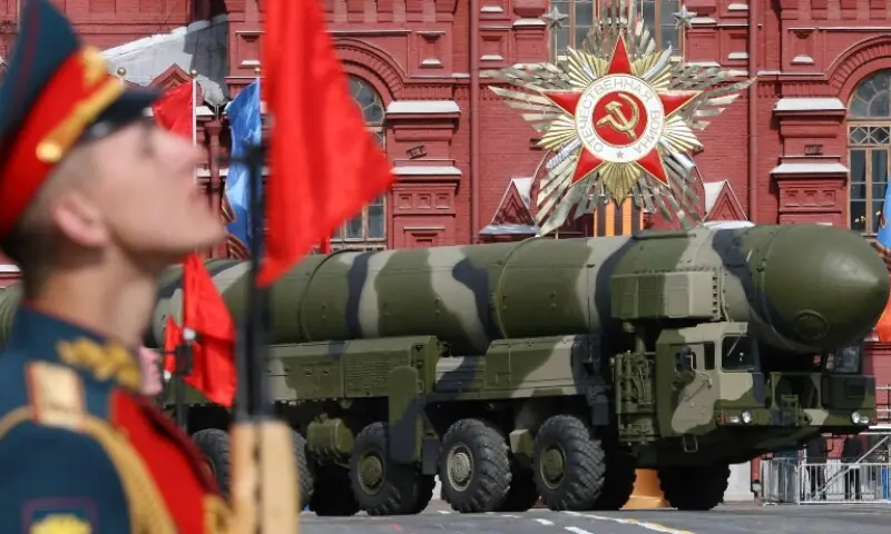 A Russian Topol-M ICBM drives across Red Square in a Victory Day Parade in Moscow on May 9, 2008. —AFP/File A Russian Topol-M ICBM drives across Red Square in a Victory Day Parade in Moscow on May 9, 2008. —AFP/File