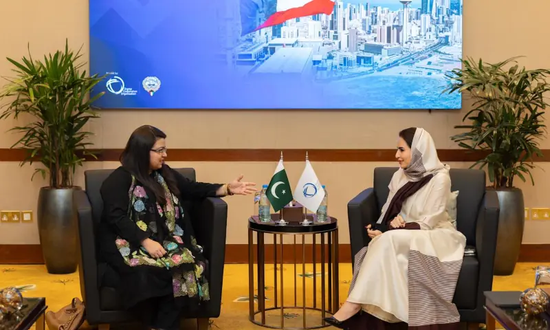 IT Minister Shaza Fatima Khawaja at the Digital Cooperation Organisation in Kuwait on Feb 5. — dcorg via X IT Minister Shaza Fatima Khawaja at the Digital Cooperation Organisation in Kuwait on Feb 5. — dcorg via X