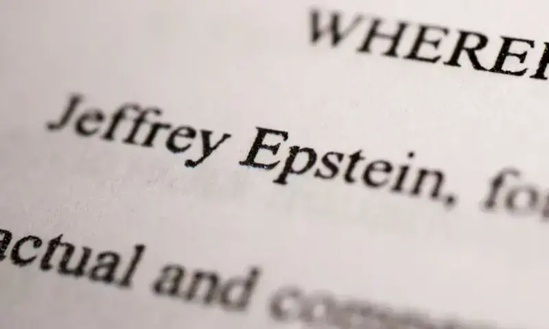 Newly-released documents from disgraced late financier and sex offender Jeffrey Epstein, referencing court cases against him, are seen in this handout released by the U.S. Justice Department in Washington, DC, US, December 19. &mdash; Reuters
