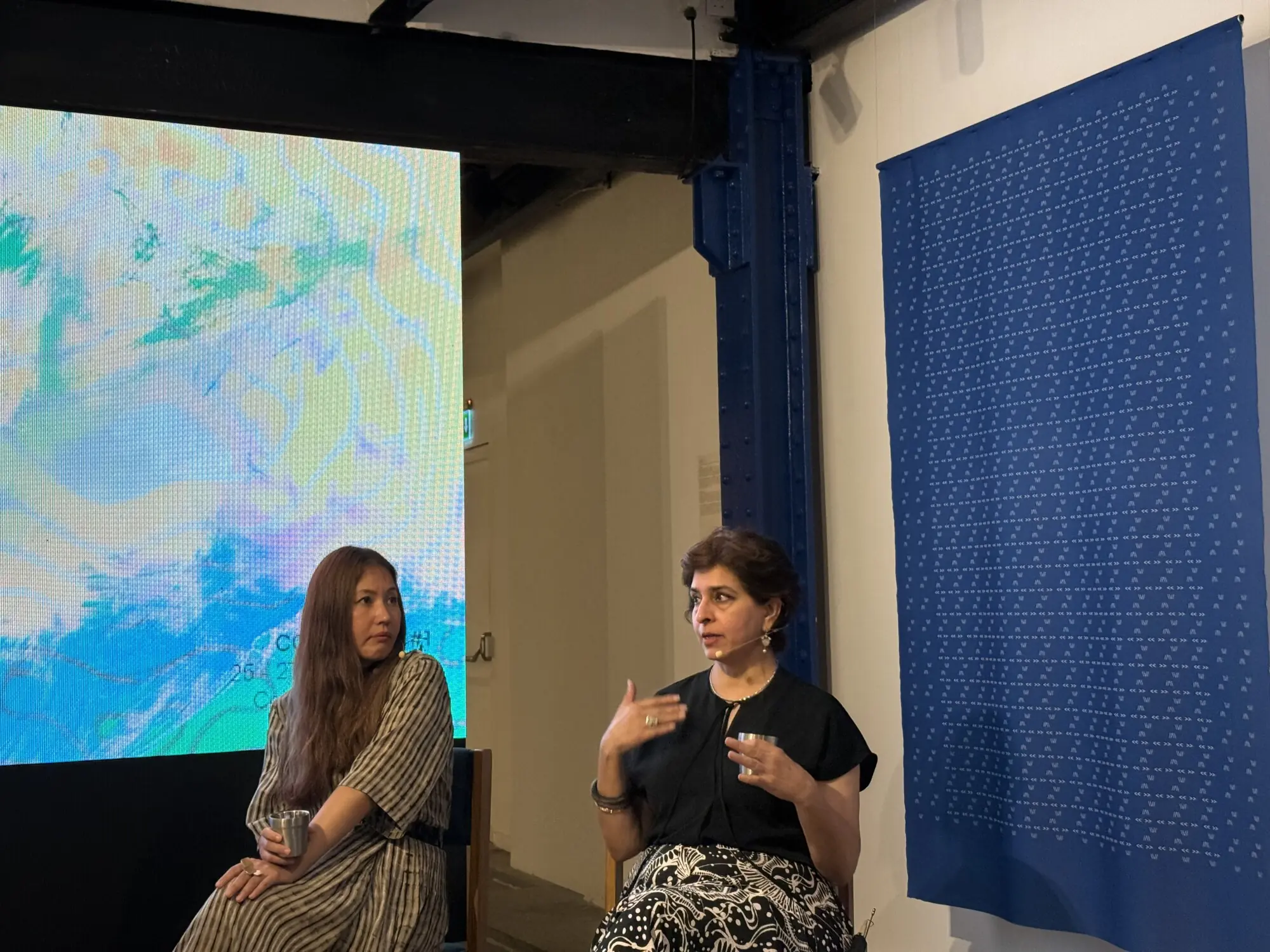 Charwei Tsai and Naiza Khan pictured during their session. Photo: Author