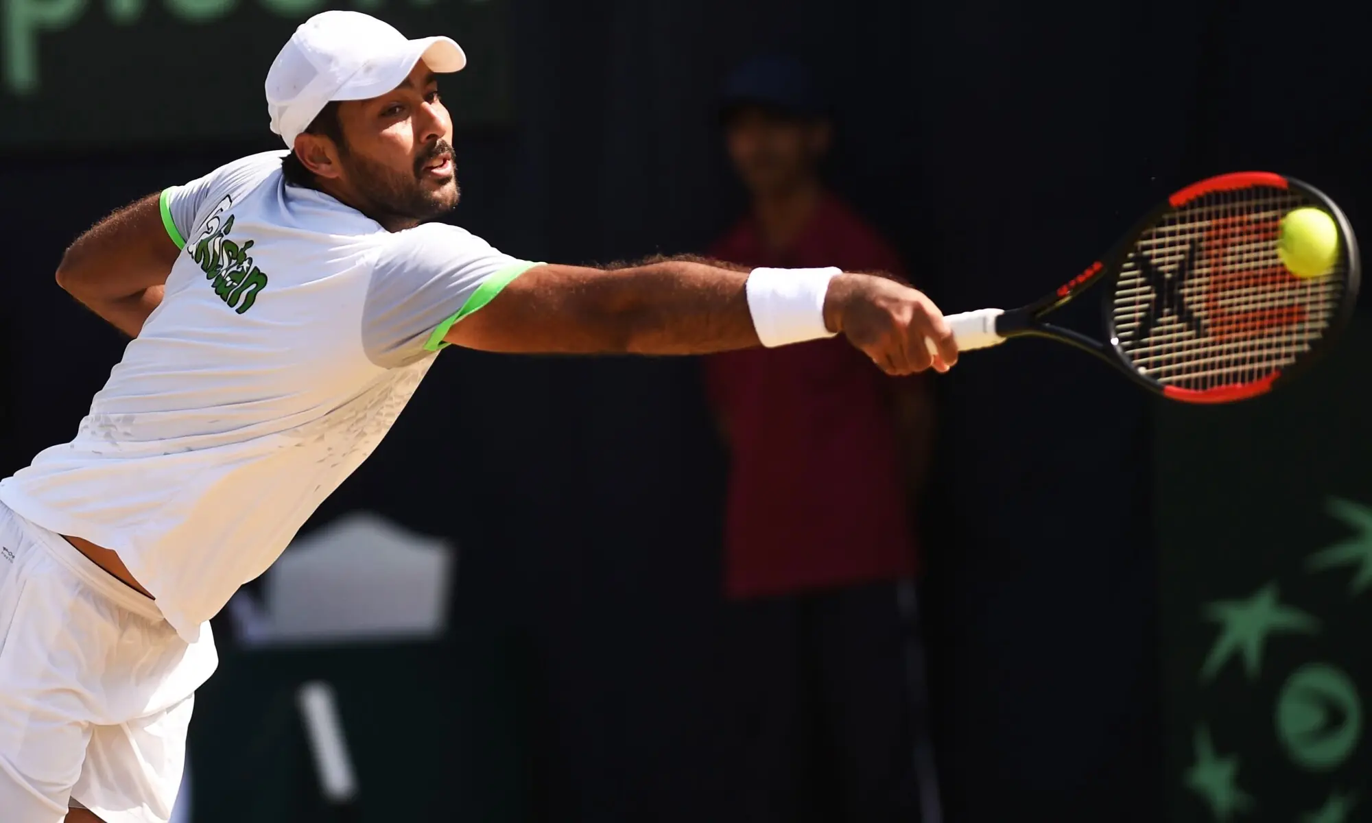 Pakistani Aisam Qureshi returns the ball to Thai opponent Trongcharoenchaikul Wishaya during the Davis Cup Asia-Oceania Group-II Tennis singles final match at the Sports Complex in Islamabad on September 17, 2017. —AFP/File Pakistani Aisam Qureshi returns the ball to Thai opponent Trongcharoenchaikul Wishaya during the Davis Cup Asia-Oceania Group-II Tennis singles final match at the Sports Complex in Islamabad on September 17, 2017. —AFP/File