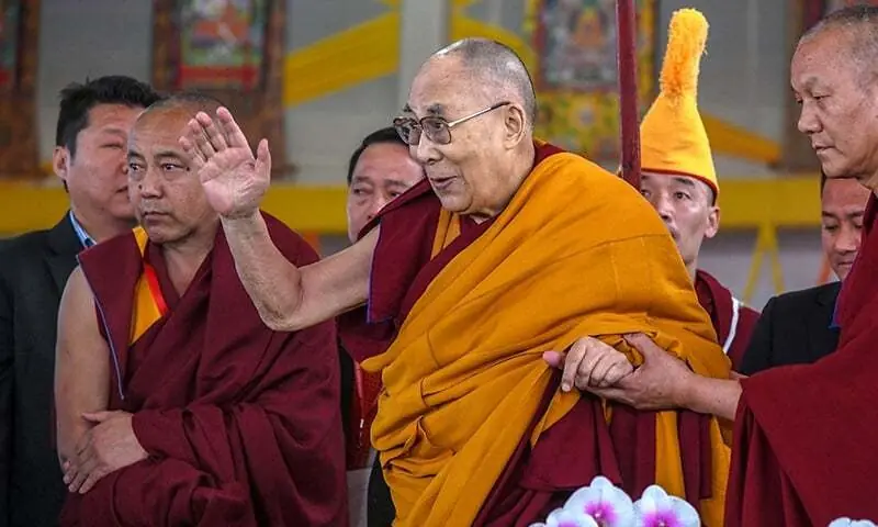 Hundreds of miles from Lhasa’s imposing 1,000-room Potala Palace, the sandal-wearing monk now ministers to his fellow Tibetan exiles from Dharamsala in the foothills of the Indian Himalaya.
— AFP/File Hundreds of miles from Lhasa’s imposing 1,000-room Potala Palace, the sandal-wearing monk now ministers to his fellow Tibetan exiles from Dharamsala in the foothills of the Indian Himalaya.
— AFP/File