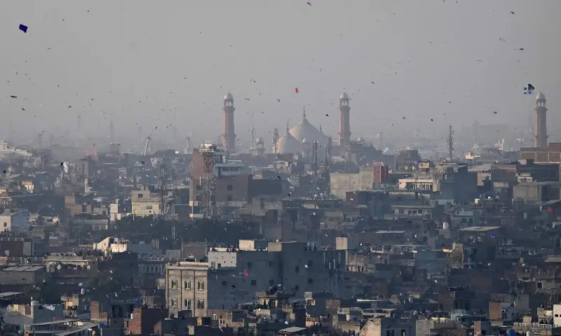 People fly kites during the Basant festival in Lahore on February 8, 2026. Brightly coloured kites soared through the skies over Pakistan’s eastern city of Lahore this weekend, marking the return of a festival after a 19-year ban that had been imposed over safety concerns. — AFP People fly kites during the Basant festival in Lahore on February 8, 2026. Brightly coloured kites soared through the skies over Pakistan’s eastern city of Lahore this weekend, marking the return of a festival after a 19-year ban that had been imposed over safety concerns. — AFP