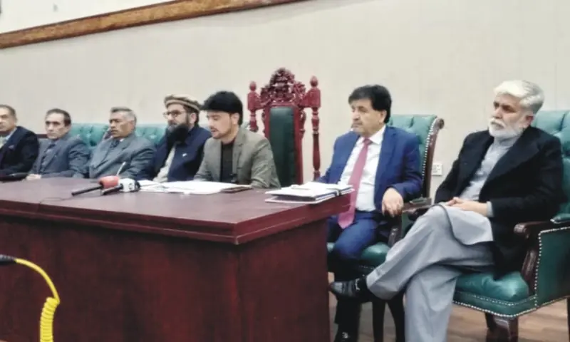 A meeting of the Gilgit-Baltistan cabinet. — via Jamil Nagri A meeting of the Gilgit-Baltistan cabinet. — via Jamil Nagri